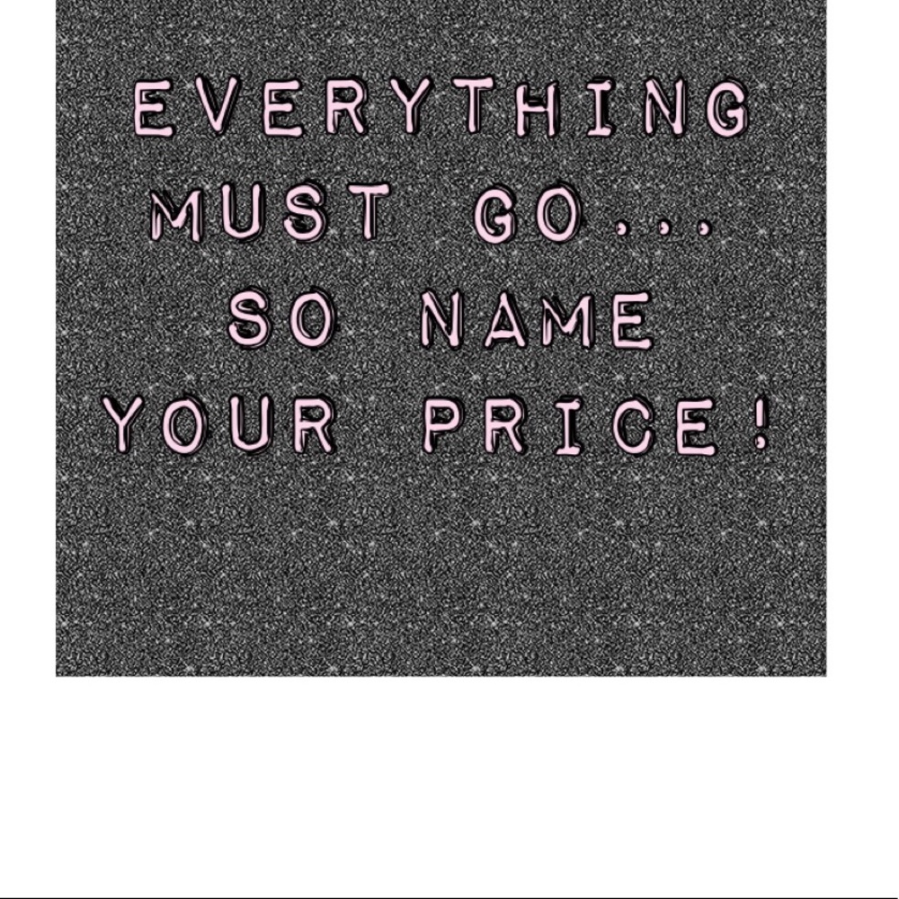 Name your own price sale!
